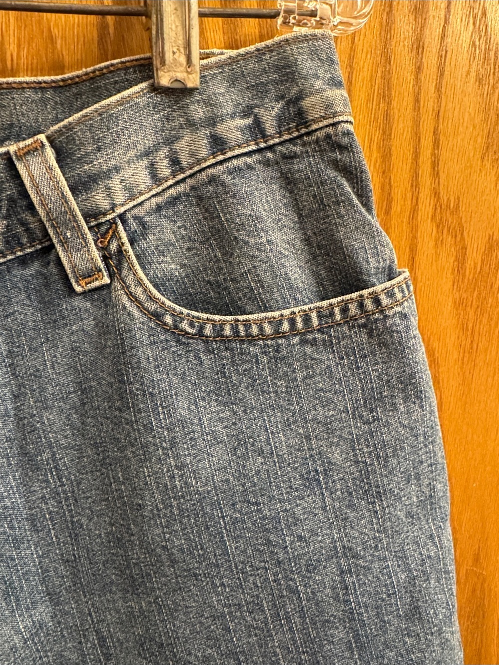 Calvin Klein Blue Denim High-Rise Shorts - Picture 4 of 9